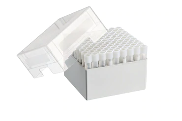 艾本德儲存盒 9 × 9, 可放置 81  個螺旋蓋（凍存）管， 4  –  5  mL，2  件，高 102  mm，4  英寸，聚丙烯材料，可耐受最低 -86  °C，可高溫高壓滅菌，帶蓋子并具有