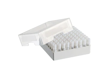 艾本德儲存盒 9 × 9, 可放置 81  個螺旋蓋（凍存）管， 1  –  2  mL，3  件，高 53  mm，2  英寸，聚丙烯材料，可耐受最低 -86  °C，可高溫高壓滅菌，帶蓋子并具有數(shù)