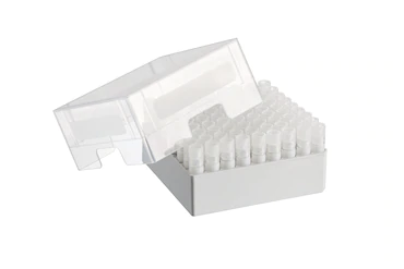 艾本德儲存盒 9 × 9, 可放置 81  個螺旋蓋（凍存）管， 3   mL，2  件，高 76  mm，3  英寸，聚丙烯材料，可耐受最低 -86  °C，可高溫高壓滅菌，帶蓋子并具有數(shù)字字母標(biāo)識