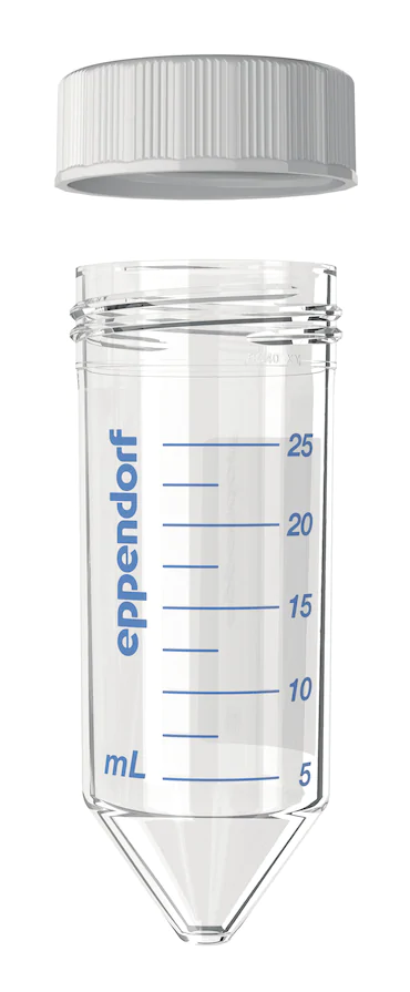 艾本德Eppendorf Conical Tubes 25 mL 帶螺旋蓋, 25 mL, 啟動(dòng)套裝，4  個(gè)單離心管架，6  個(gè)轉(zhuǎn)子適配器，轉(zhuǎn)子孔可容納 50  mL 錐形管, PCR 潔凈級(jí), 無(wú)